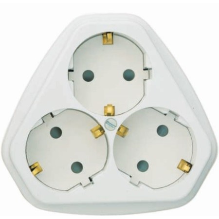 Kuntsevo rosette 5930, joint venture, 3 sockets, IP20, white color