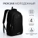Youth backpack on lightning, 4 outer pockets, black/gray color