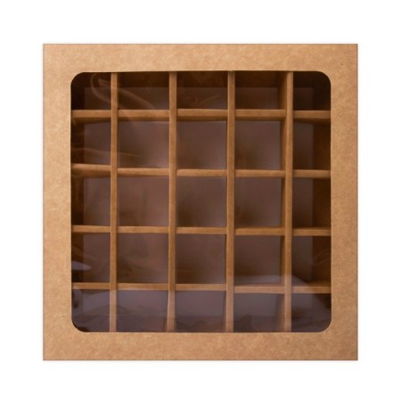 Folding box under 25 sweets, craft, 22 x 22 x 3.3 cm-3