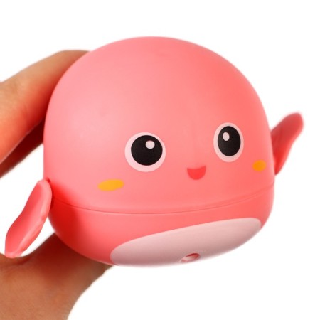 Clothing toy for the bath "Whale", pink color-5