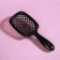 The comb massage, wide, ventilated, 8.5 × 20.5 cm, black color