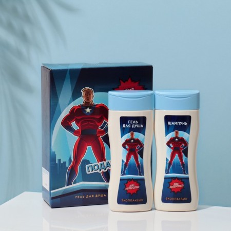 Gift set "for boys": shampoo, 200 ml + shower gel, 200 ml
