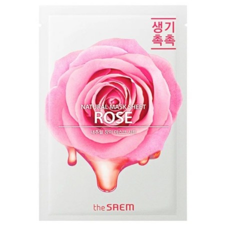 Facial face mask The Saem Natural Mask Sheet Rose, 21 ml