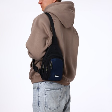 Backpack-sling, 17*8*30 cm, lightning department, 3 n/k, blue-8