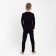 Thermal underwear for a boy (longshit, leggings) is black color, height 152