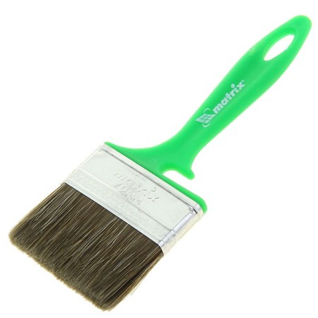 Matrix flat brush, for wood, 70x12 mm, plastic handle, natural bristles