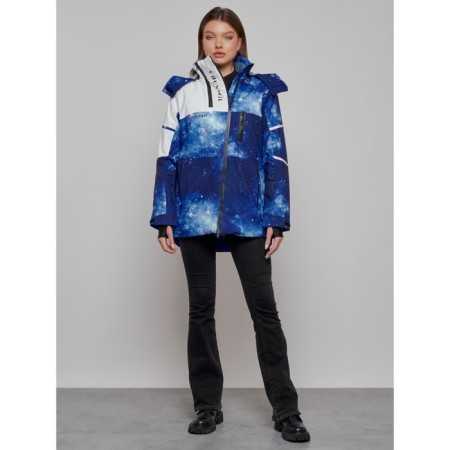 Ski jacket female, size 42, blue color-12