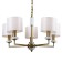 Marbella chandelier, 5x40W E14, brass color