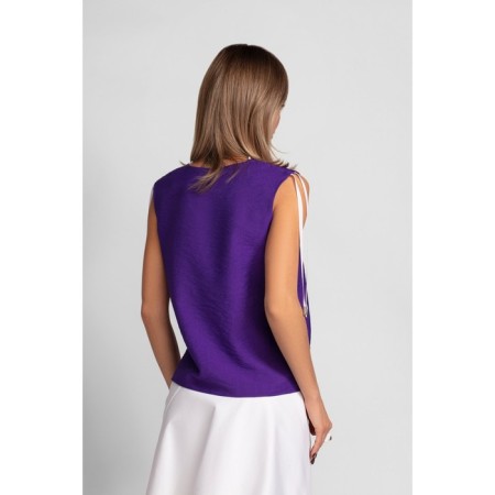 Female blouse, size 48, purple color-2