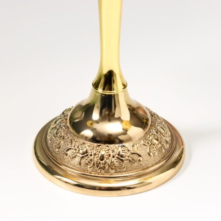 Summary Metal for 3 candles "Medalon" Gold 26x26x9.2 cm-4