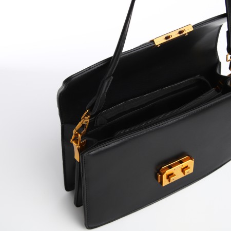 Female bag Textura, average size, black color-8