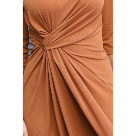 Female dress, size 46, mustard color-15