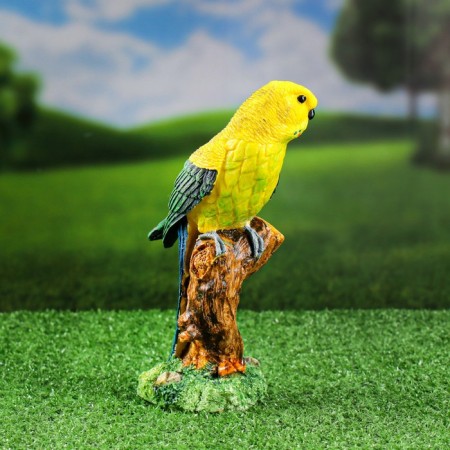 Garden figure "Parrot on a branch" 22x8x9cm-3