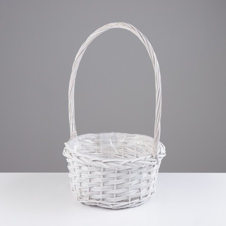 Set of baskets "Black", White, 3 pcs, 28 × 14/45 cm, 24 × 13/41 cm, 19 × 11/37 cm, willow-2