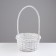 Set of baskets "Black", White, 3 pcs, 28 × 14/45 cm, 24 × 13/41 cm, 19 × 11/37 cm, willow