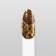 Nail stickers "snake", foil, golden color