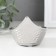 Ceramics candlestick per 1 candle "drop" d = 5 cm silver 11x9x8 cm
