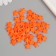 Decor for creativity plastic "Stars" neon orange set 50 pcs 1.4x1.4 cm