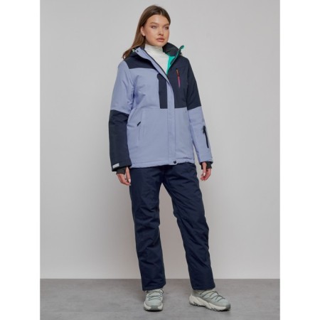 Ski suit, size 48, purple color-2