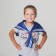 Sea collar "GUS", blue color, tint mix