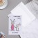 Postcard "There are people..." handmade, rabbits, 11.5x17 cm
