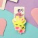 Hair elastic band "Baby" (set 2 pcs) bunny, 3 cm, yellow