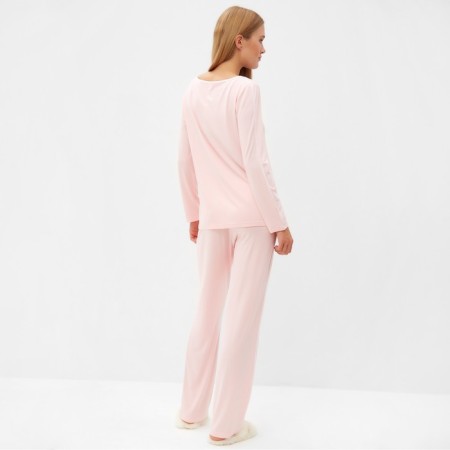 Kit (jumper, trousers) female minku, pink color, size 52-4