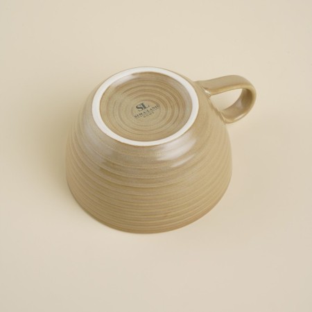 Porcelain mug SL Home "Sandy Breeze", 250 ml, beige color-2
