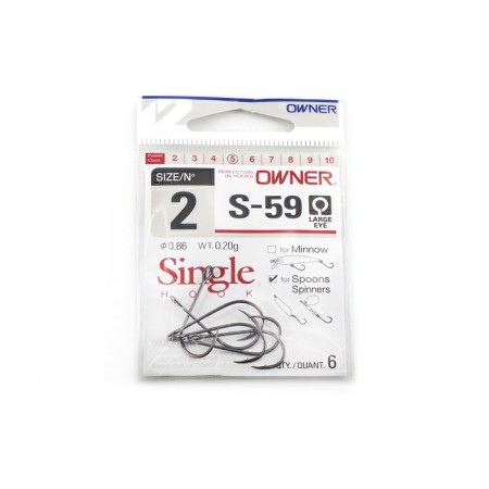The hook Owner S-59 BC No. 2, 6 pcs.