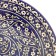 Lryagan Round Rishtan Ceramics, 41cm, Kara Kalam, Mix