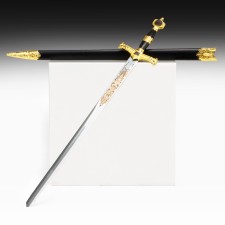 Souvenir sword, handle of David star, blade painting, 86 cm
