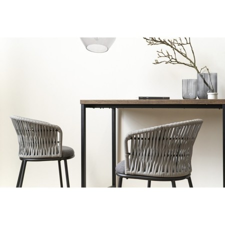 Semi-bank Haugen, 530 × 580 × 920 mm, dark gray / light gray color-5