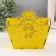 Basket-jacket "Dragosh" yellow 18x12x14.5 cm (set of 5 parts)