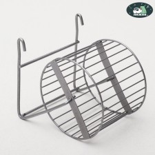 Wheel for rodents metal, crossbars, 9 cm, chrome