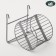 Wheel for rodents metal, crossbars, 9 cm, chrome