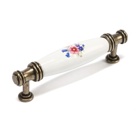 Ceramics 008, 96 mm bracket handle, ceramic, bronze color