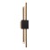 Sconces st. SL6116.341.02. Brighton. 2x3 watts, LED, 3000K, 480 LM, 10x61 cm, brass color