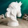 Piggy bank "Unicorn" 24x21cm, white