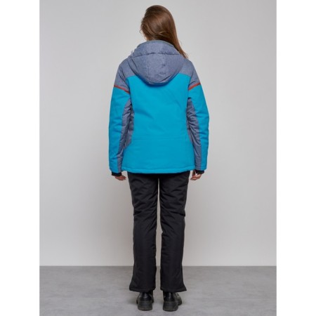 Ski jacket women's winter, size 60, blue color-16