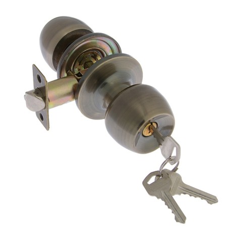 Latch 1103, with a key, bronze color-1