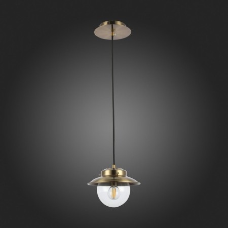 Suspension EVOLUCE. Sle110103-01. Garonni. 1x40 W, E14, 20x20x19 cm, antique bronze color-5