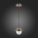 Suspension EVOLUCE. Sle110103-01. Garonni. 1x40 W, E14, 20x20x19 cm, antique bronze color
