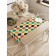 The path on the table "Color combination with circles", oxford, size 40x145 cm