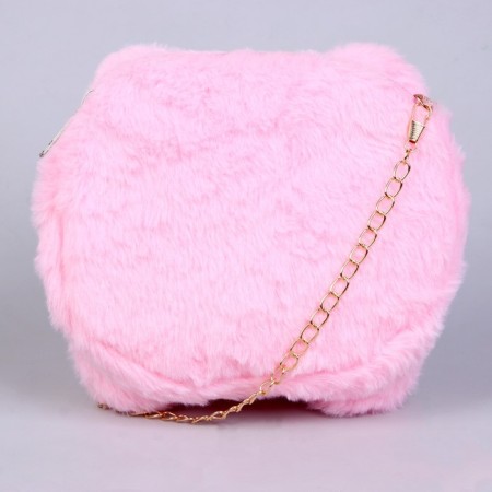 Children's fur “Kitik” Bag, 15.5x12.7x4 cm-2