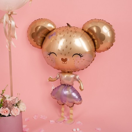 Foil ball 36 "Walking figure" mouse ballerina in ind. UP.-1