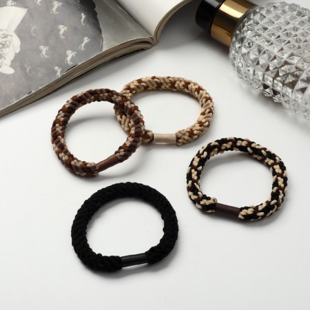 Hair elastic band "Mahrushka Sport" weaving mini strokes, 5 cm, mix-1