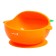 Set for feeding, food silicone, orange color