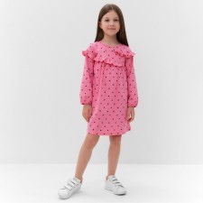 Dress for girls, pink color, height 122 cm
