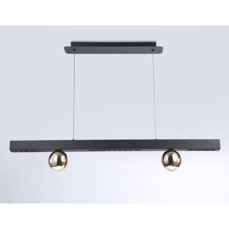 LED LED suspended Ambrella Light, Linetech, FL5956, LED, 18 W, 1350LUM, 4200K, black color, gold-3