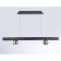 LED LED suspended Ambrella Light, Linetech, FL5956, LED, 18 W, 1350LUM, 4200K, black color, gold